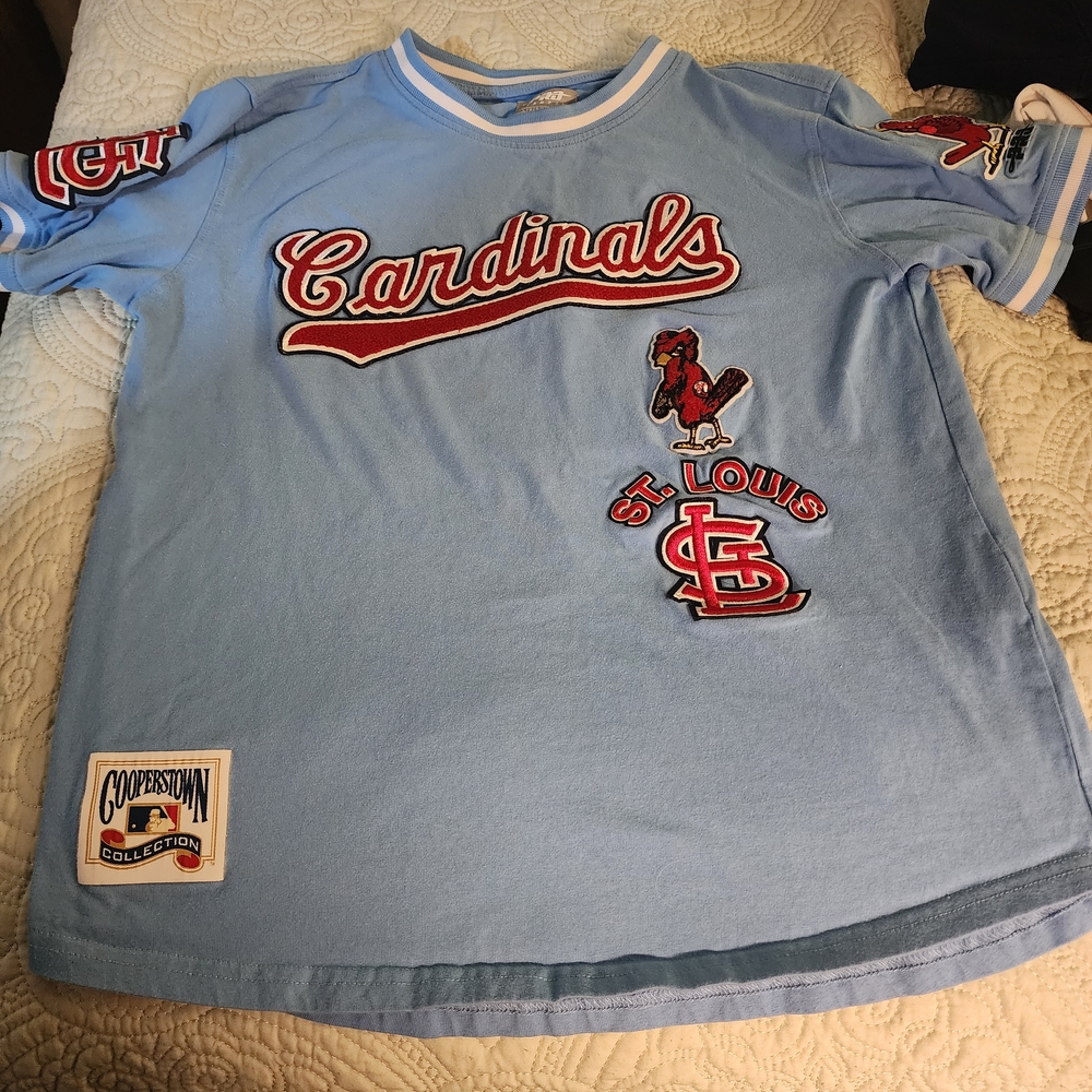 St. Louis Cardinals Light Blue Kids Short-Sleeve Tee - Cooperstown Collection